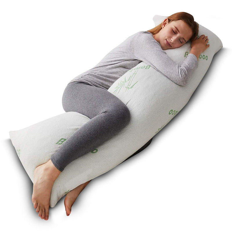 Gominimo Memory Foam Full-Length Body Hug Pillow SleepCushion Maternity Support