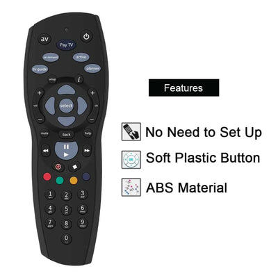 3x Tooleroo PayTV Remote Control Compatible with Foxtel MYSTAR SKY NZ - Black
