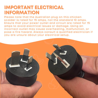 70L Electric Chicken Scalder Machine - Stainless Steel Poultry Turkey Scalding