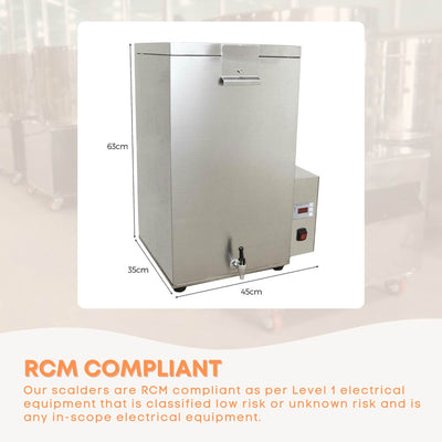 70L Electric Chicken Scalder Machine - Stainless Steel Poultry Turkey Scalding