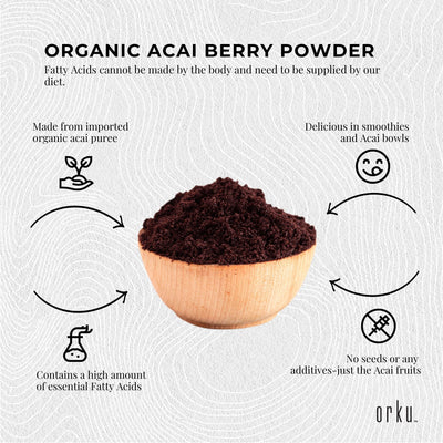 100g Acai Powder 100% Organic - Pure Superfood Amazon Berries