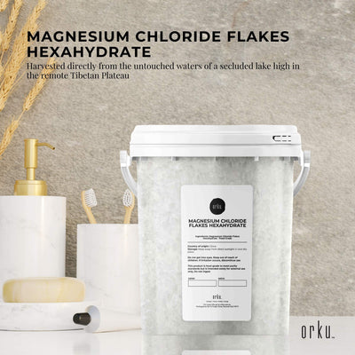 800g Magnesium Chloride Flakes Hexahydrate Tub - Food Grade Dead Sea Bath Salt