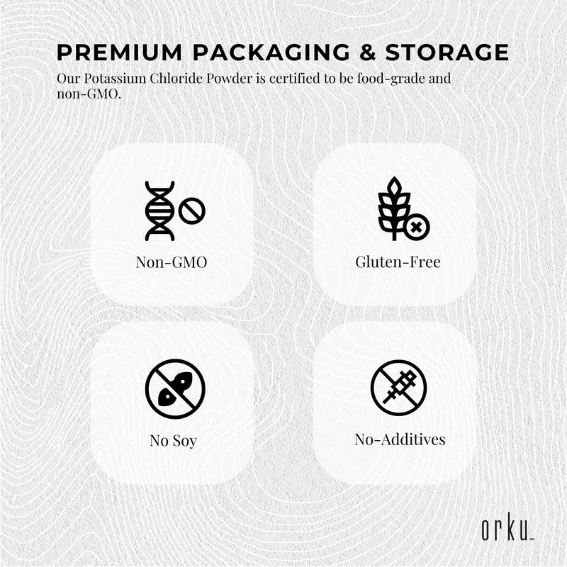5Kg Potassium Chloride Powder - Pure E508 Food Grade Salt Substitute Replacer
