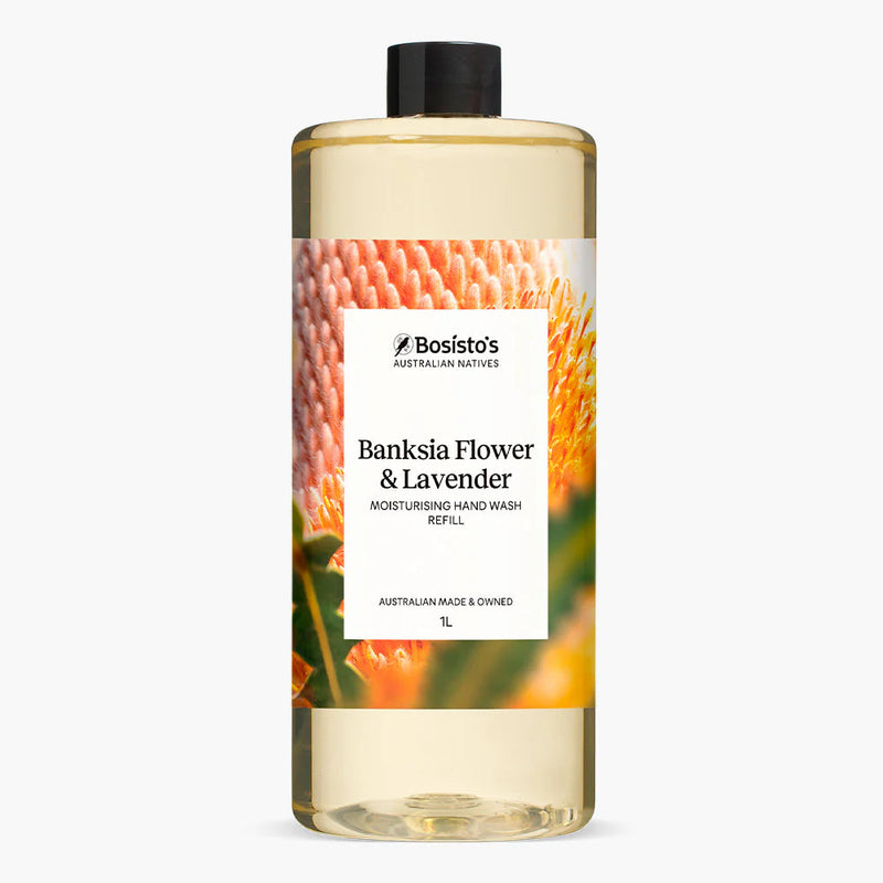 1L Hand Wash Refill Banksia Lavender Bosisto&