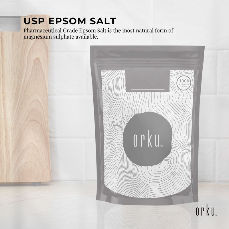 1kg USP Epsom Salt Pharmaceutical Grade - Magnesium Sulfate Body Bath Salts