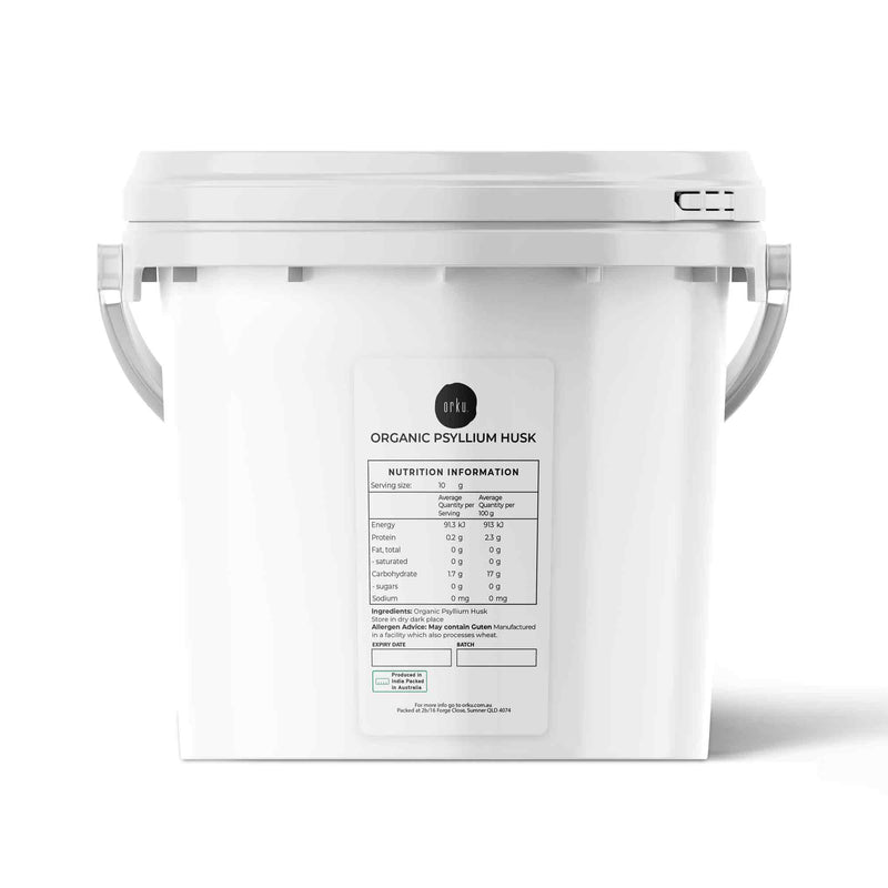 2Kg Organic Psyllium Husk Tub - Isabgol Ispaghula Natural Fibre Source