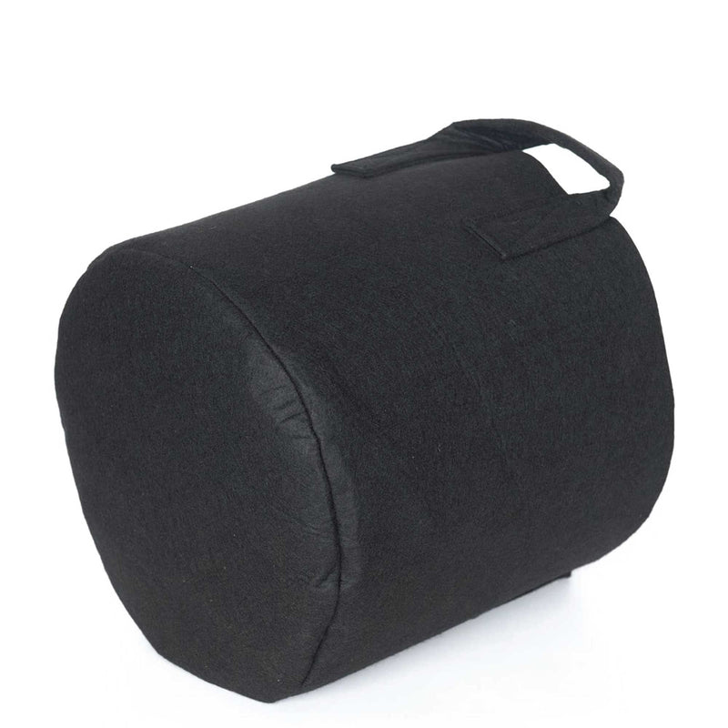 6 Pck 5 Gallon Fabric Flower Pots 19L Garden Planter Bags Black Felt Root Pouch