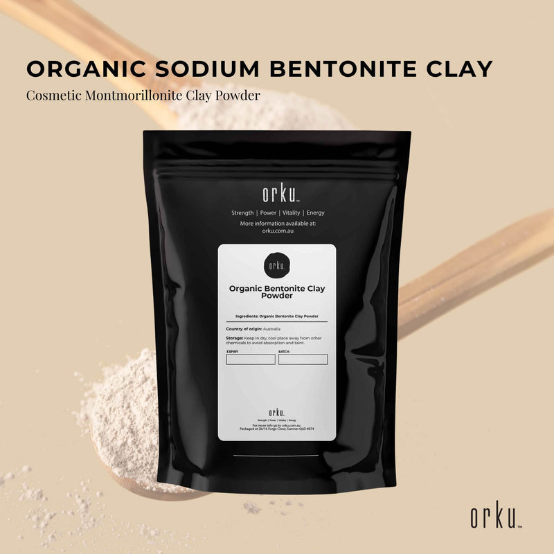50g Organic Sodium Bentonite Clay Powder - Cosmetic Montmorillonite