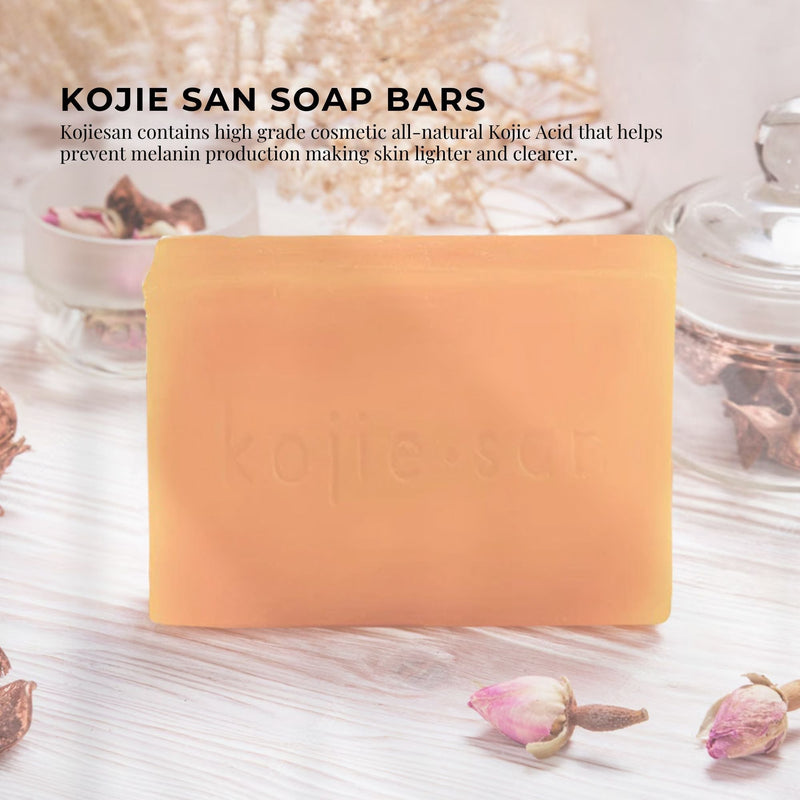 6x 135g Kojie San Soap Bar - Original Skin Lightening Kojic Acid Bars