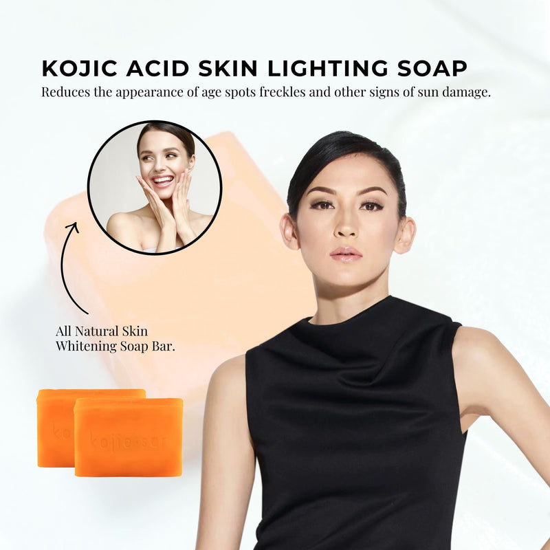 6x 135g Kojie San Soap Bar - Original Skin Lightening Kojic Acid Bars