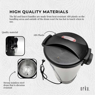 8L Candle Wax Heater With Core Heating Tap - Electric Warmer Melter Pot