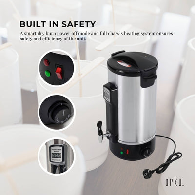 8L Candle Wax Heater With Core Heating Tap - Electric Warmer Melter Pot