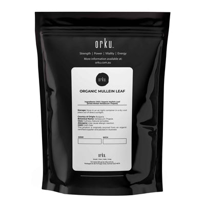 100g Organic Mullein Leaf - Dried Herbal Verbascum Thapsis