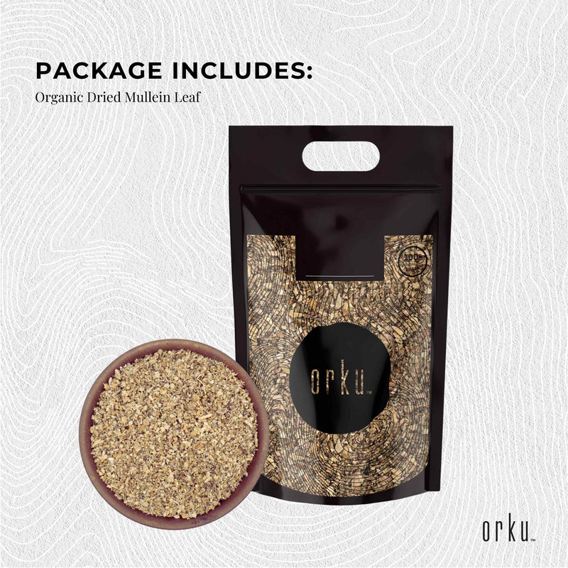 1Kg Organic Mullein Leaf - Dried Herbal Verbascum Thapsis