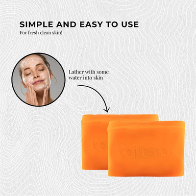 4x 135g Kojie San Soap Bar - Original Skin Lightening Kojic Acid Bars