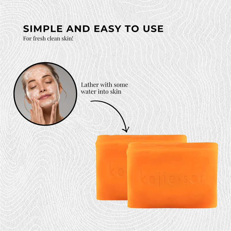 4x 135g Kojie San Soap Bar - Original Skin Lightening Kojic Acid Bars