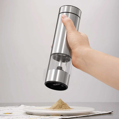 Electric Salt and Pepper Grinder - One Press Battery Operated Shaker Mill