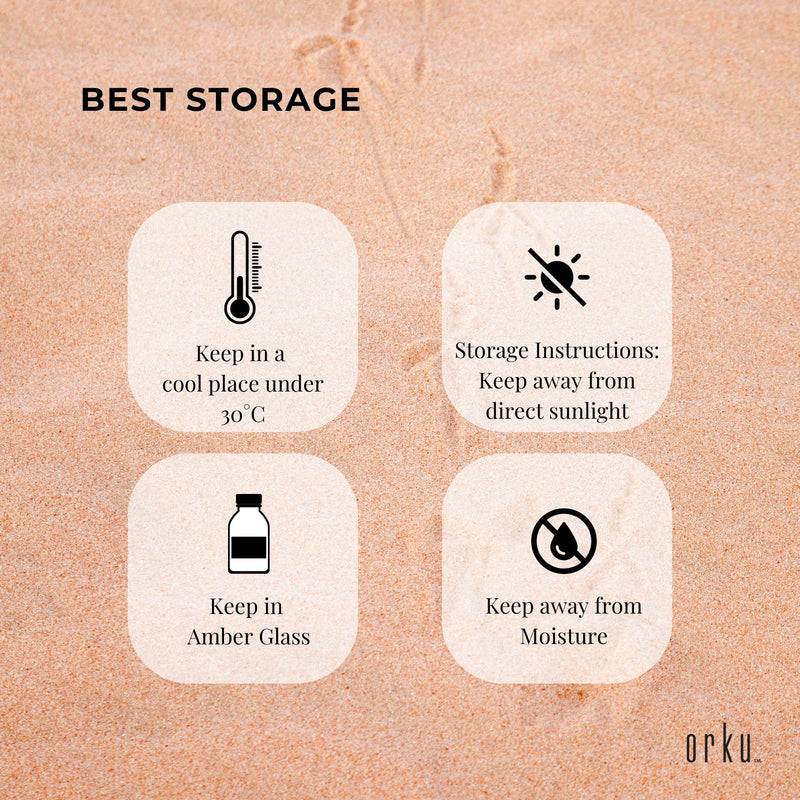 Orku 25ml Pure Emu Oil with Dropper - Undiluted Natural Dromaius Novaehollandiae