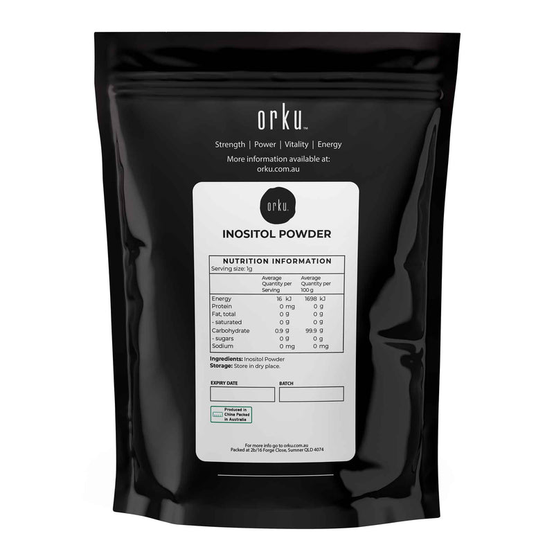 Orku 2Kg Myo Inositol Powder - USP Grade High Purity Unflavoured