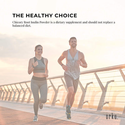 Orku 20Kg Chicory Root Inulin Powder - Natural Prebiotic Unflavoured Supplement