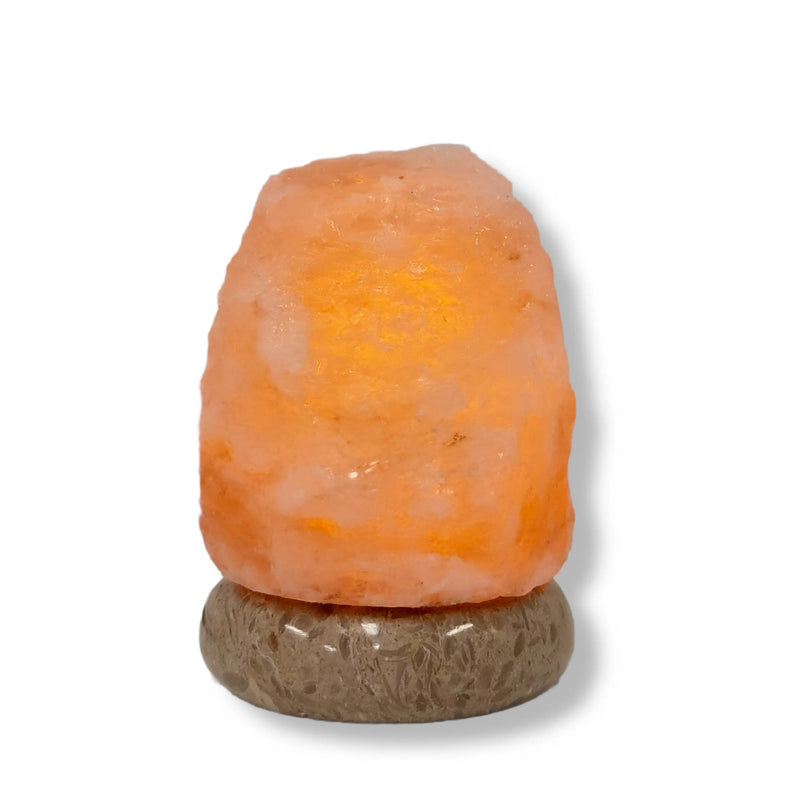 USB Colour Changing Salt Himalayan Lamp - Natural Shape Pink Rock LED Light