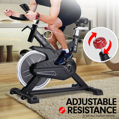 Powertrain RX-200 Exercise Spin Bike Cardio Cycling - Black