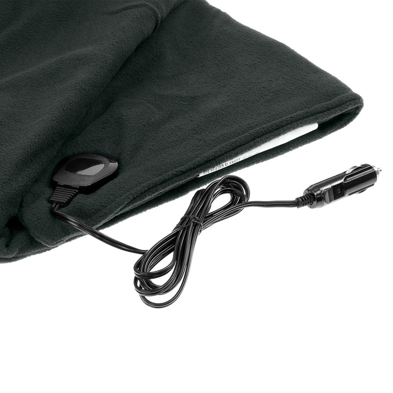 Laura Hill Heated Electric Car Blanket 150x110cm 12v - Black