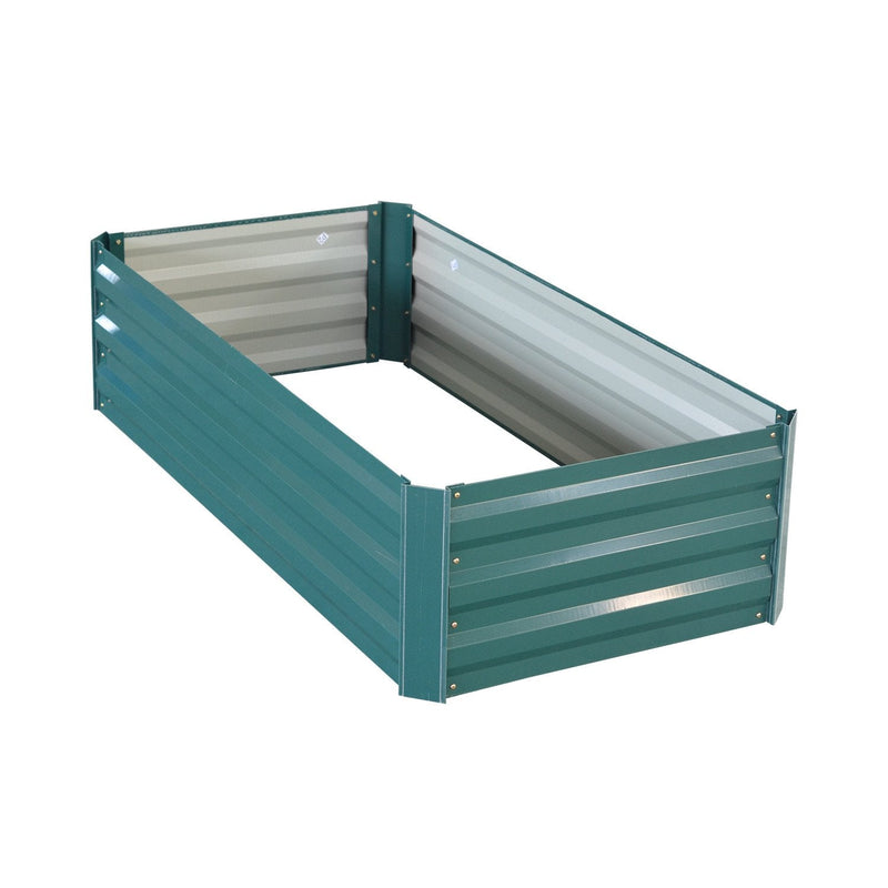 Wallaroo Garden Bed 120 x 60 x 30cm Galvanized Steel - Green