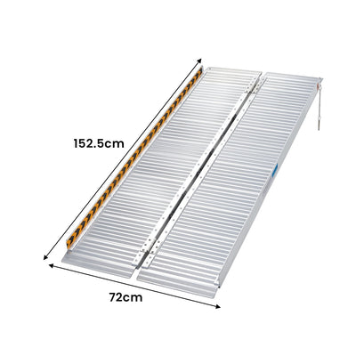 Rigg Aluminium Foldable Wheelchair Ramp With Handle - 5ft