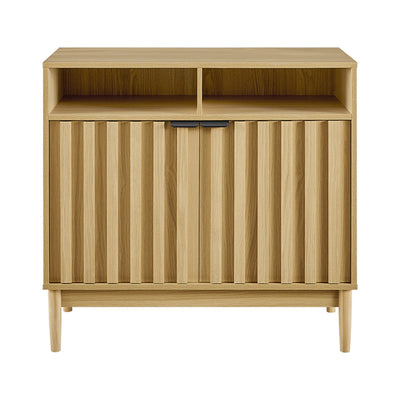 Sarantino Eleni 2-Door Sideboard Buffet Hallway Cabinet Storage Console Cupboard in Natural