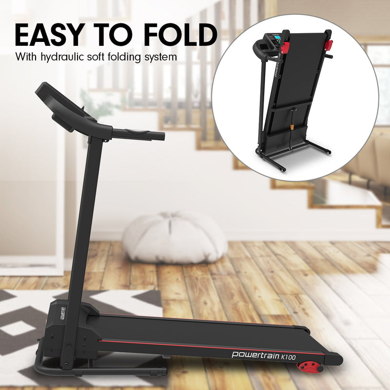 Powertrain K100 Electric Treadmill Foldable Home Gym Cardio