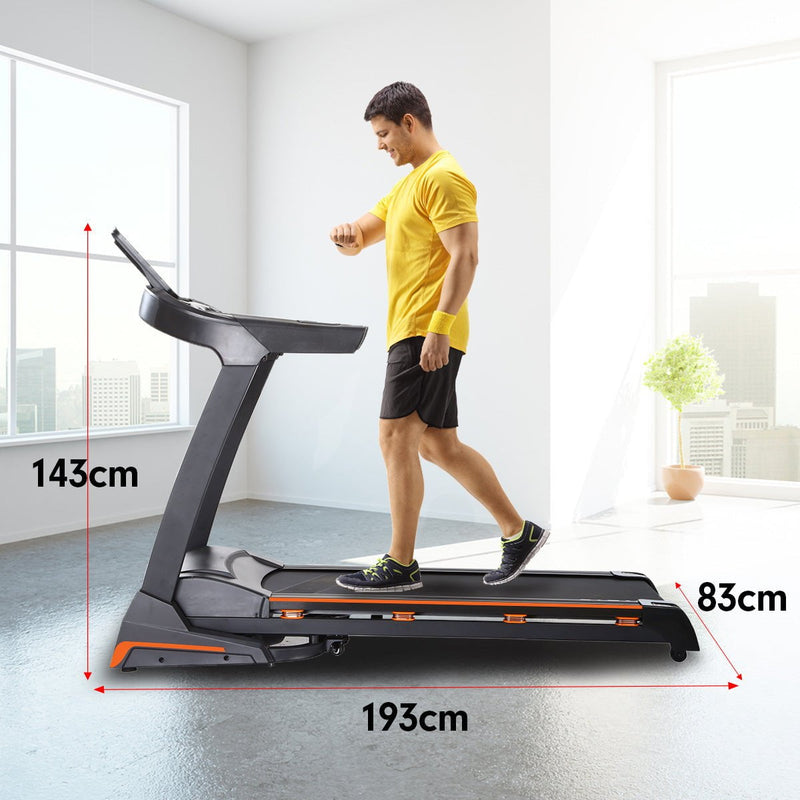 Powertrain V100 Foldable Treadmill Auto Incline Home Gym Cardio