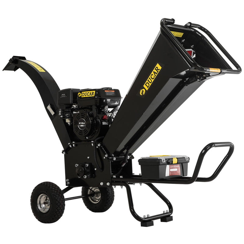 Ducar K70 7HP Wood Chipper Shredder Mulcher Grinder Petrol in Black