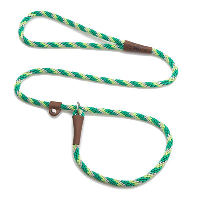 Mendota British Style Slip Leash - Length 3/8in x 6ft(10mm x 1.8m) - Tricolour Ivy