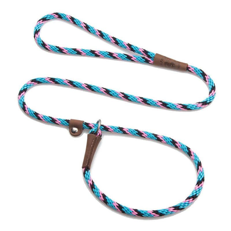 Mendota British Style Slip Leash - Length 3/8in x 6ft(10mm x 1.8m) - Tricolour Starbright