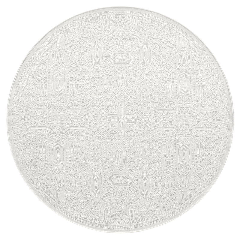 Grande Jacquard Rug - Ivory - 240x240