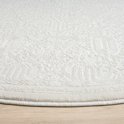 Grande Jacquard Rug - Ivory - 240x240