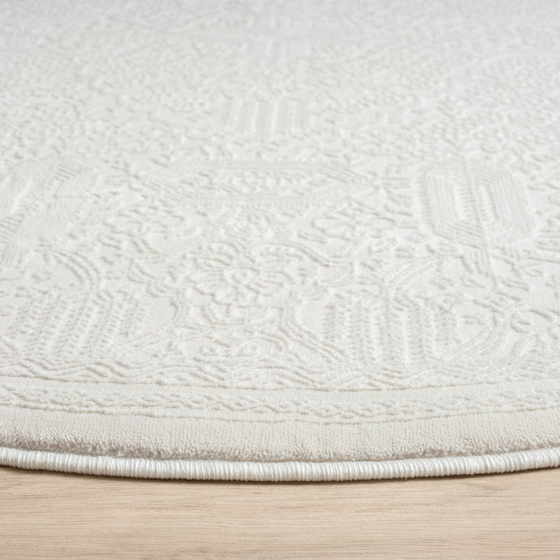 Grande Jacquard Rug - Ivory - 240x240