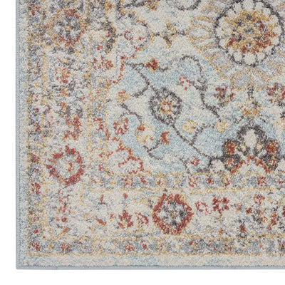 Asher Country Rug - Blue - 300x400