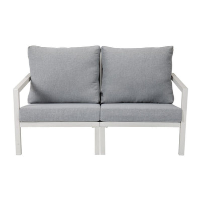 Aidan Garden Furniture Set in White — 5 pieces