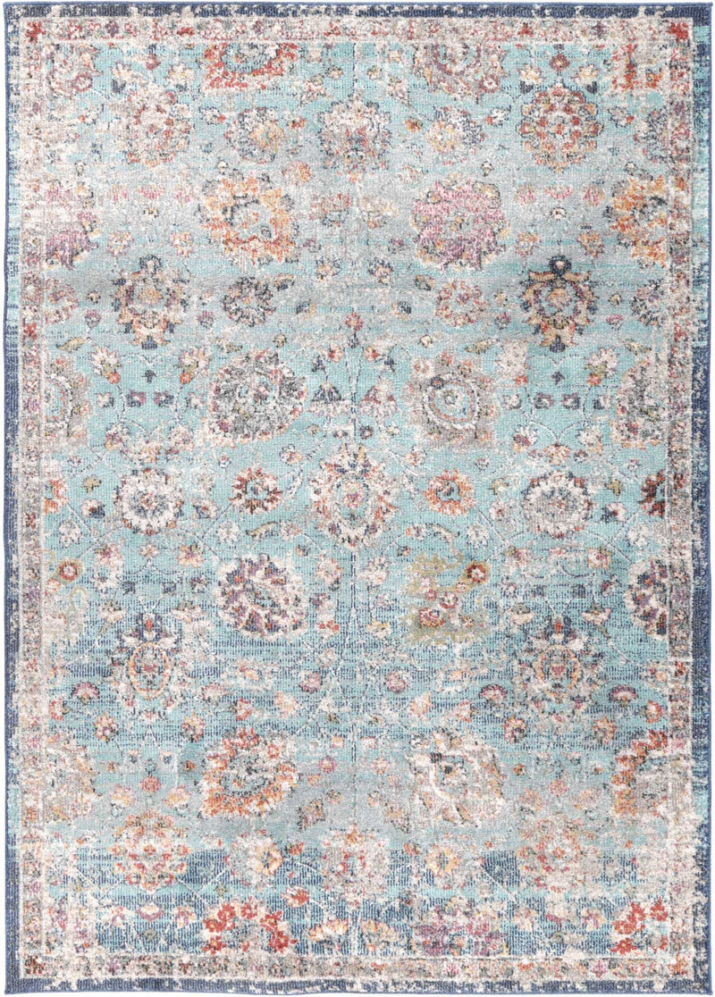 Ezra Multi Blue Traditional Rug 160x230