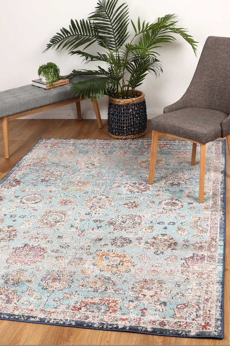 Ezra Multi Blue Traditional Rug 160x230