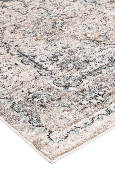 Ezra Grey Traditional Rug 200x290