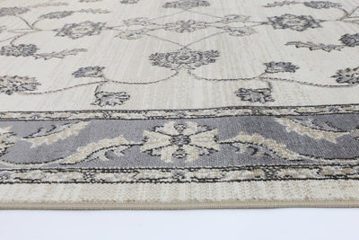 Arya Cream Grey Oriental Rug 240x330 cm
