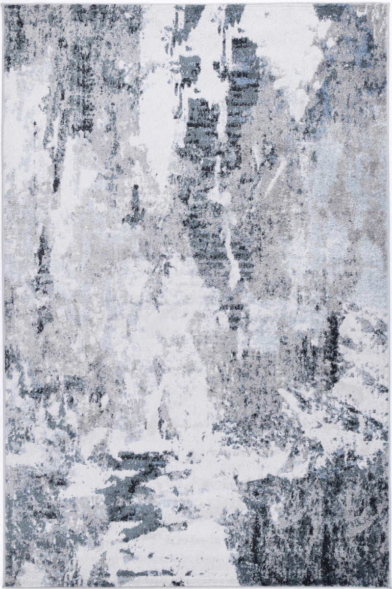 Ermina Modern Abstract Grey Rug 160x230cm