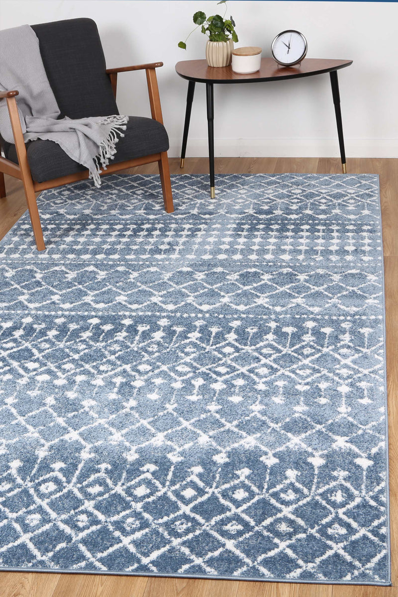 Ermina Tribal Blue Rug 240x330cm