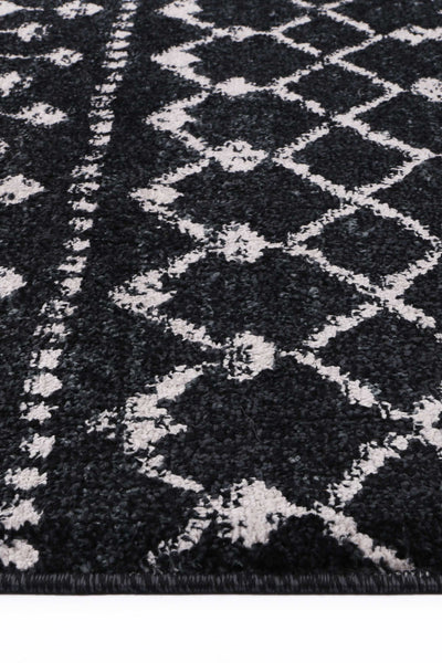 Ermina Tribal Anthracite Rug 280x380cm