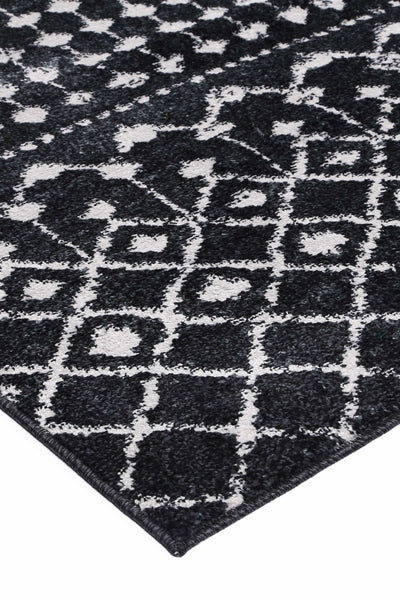 Ermina Tribal Anthracite Rug 280x380cm