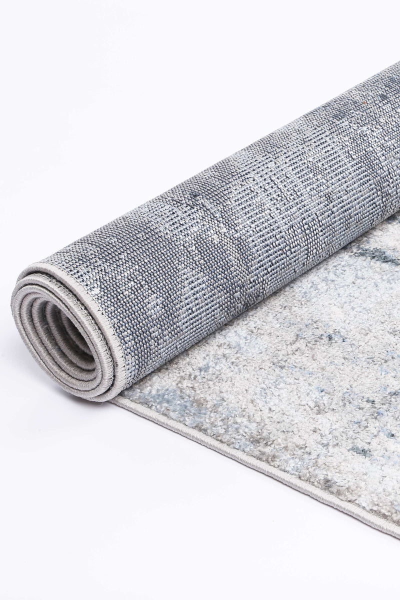 Ermina Modern Abstract Grey Rug 280x380cm