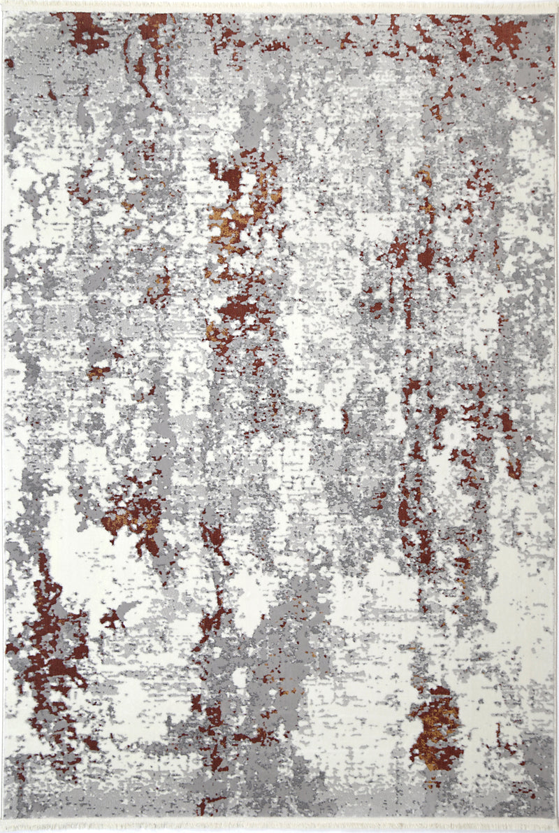 Cordelia One Modern Grey Terracotta Rug 200x290 cm